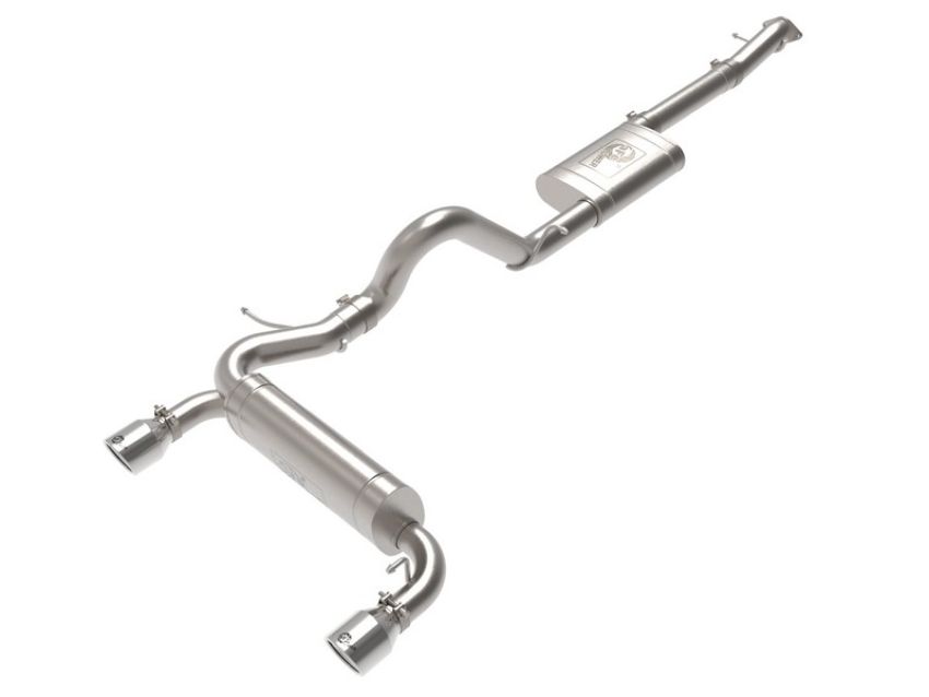 aFe Power 49-33138-P Vulcan Series 3 IN to 2-1/2 IN Stainless Steel Cat-Back Exhaust System Polished