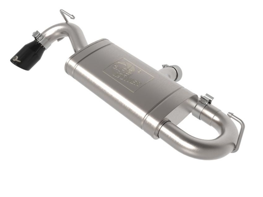 aFe Power 49-33141-B Vulcan Series 2-1/2 IN 304 Stainless Steel Axle-Back Exhaust System Black