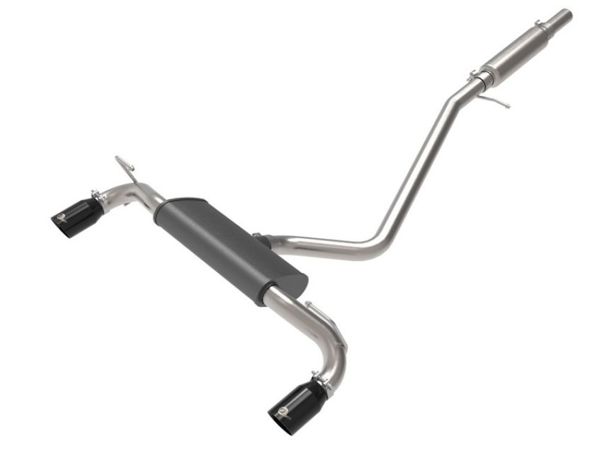 aFe Power 49-33142-B Vulcan Series 2-1/2 IN 304 Stainless Steel Cat-Back Exhaust System Black