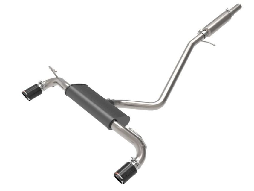 aFe Power 49-33142-C Vulcan Series 2-1/2 IN 304 Stainless Steel Cat-Back Exhaust System Carbon