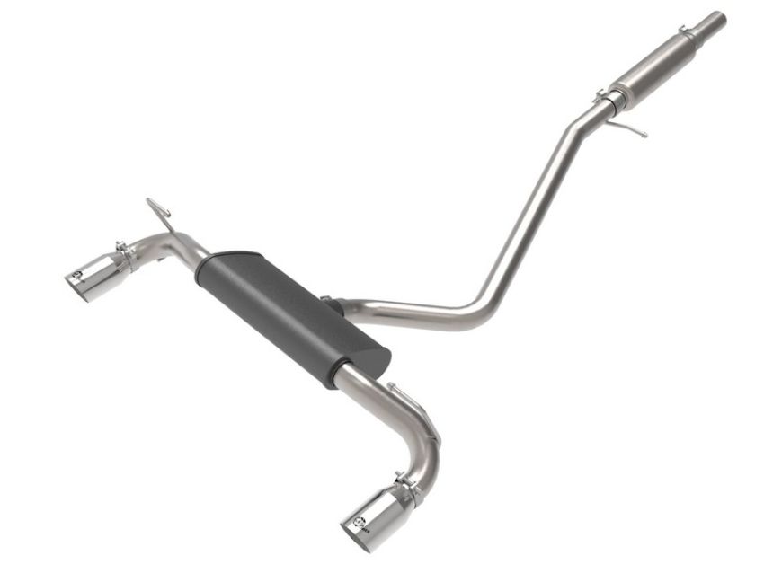 aFe Power 49-33142-P Vulcan Series 2-1/2 IN 304 Stainless Steel Cat-Back Exhaust System Polished