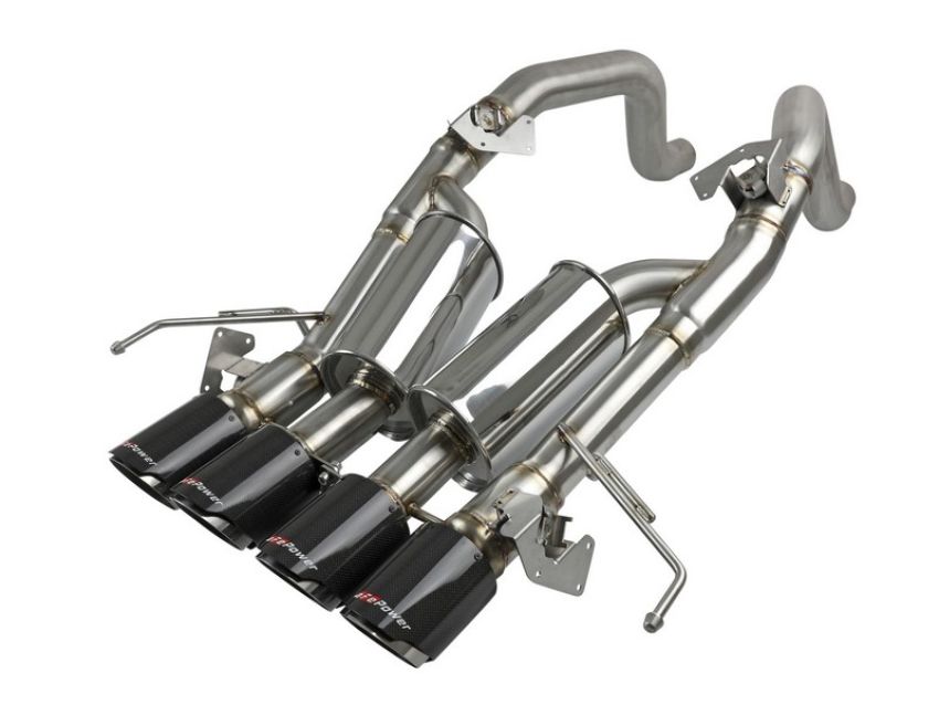 aFe Power 49-34056-1C MACH Force-Xp 304 Stainless Steel Axle-Back Exhaust System w/ Carbon Fiber Tips