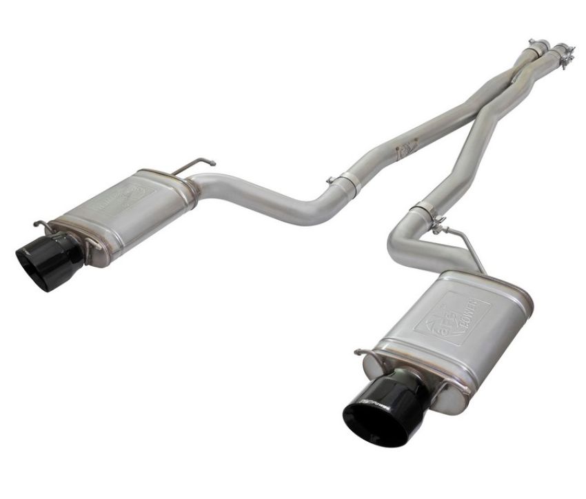 aFe Power 49-34063-B MACH Force-Xp 3 IN 304 Stainless Steel Cat-Back Exhaust System w/Black Tip