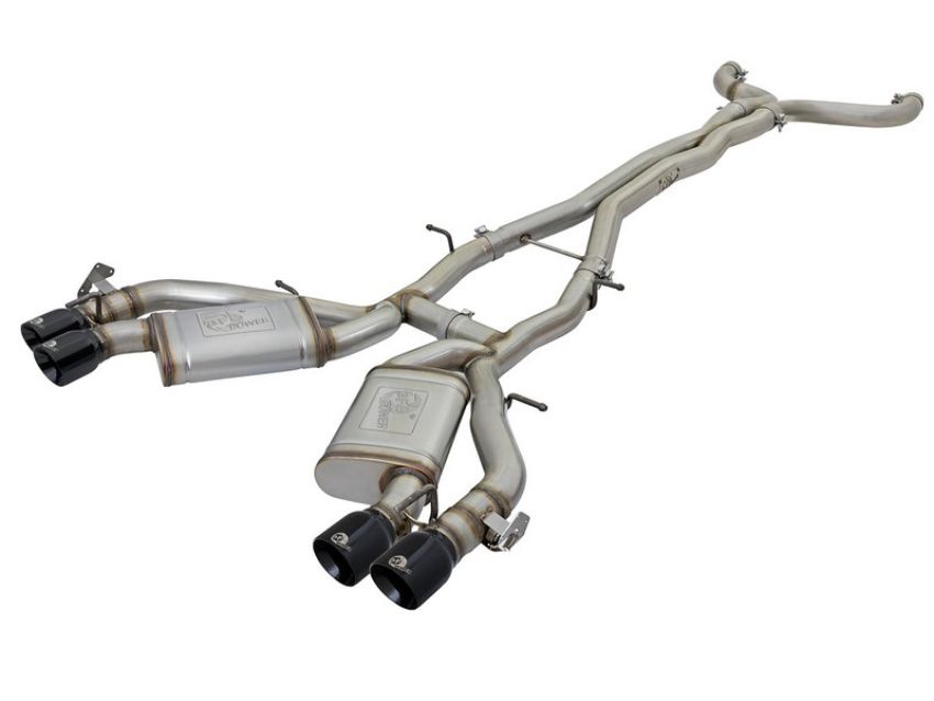 aFe Power 49-34069-B MACH Force-Xp 3 IN 304 Stainless Steel Cat-Back Exhaust System w/Black Tip
