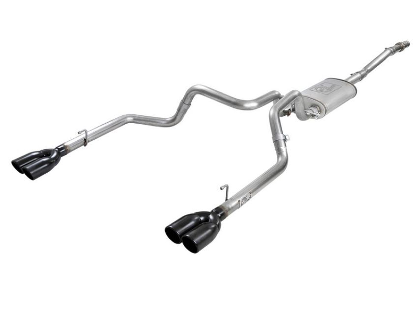 aFe Power 49-34104-B Vulcan Series 3 IN 304 Stainless Steel Cat-Back Exhaust System w/ Black Tip