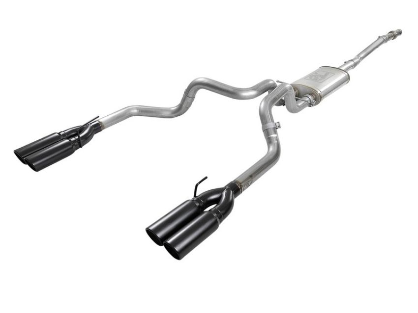 aFe Power 49-34105-B Vulcan Series 3 IN 304 Stainless Steel Cat-Back Exhaust System w/ Black Tips