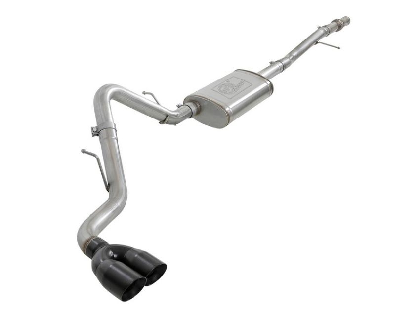 aFe Power 49-34106-B Vulcan Series 3 IN 304 Stainless Steel Cat-Back Exhaust System w/ Black Tip