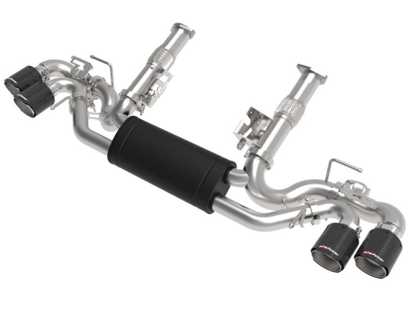 aFe Power 49-34124-C MACH Force-Xp Cat-Back Exhaust w/ NPP Exhaust Valve Carbon Fiber Tip