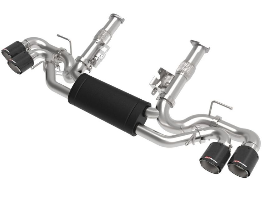 aFe Power 49-34127-C MACH Force-Xp Cat-Back Exhaust w/o NPP Exhaust Valve Carbon Tip