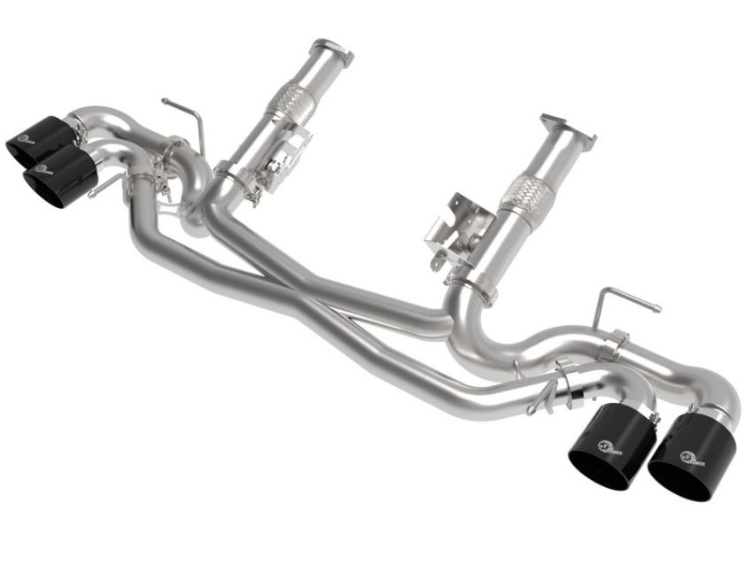 aFe Power 49-34127NM-B MACH Force-Xp Cat-Back Exhaust w/o NPP Exhaust Valve Black Tip No Muffler