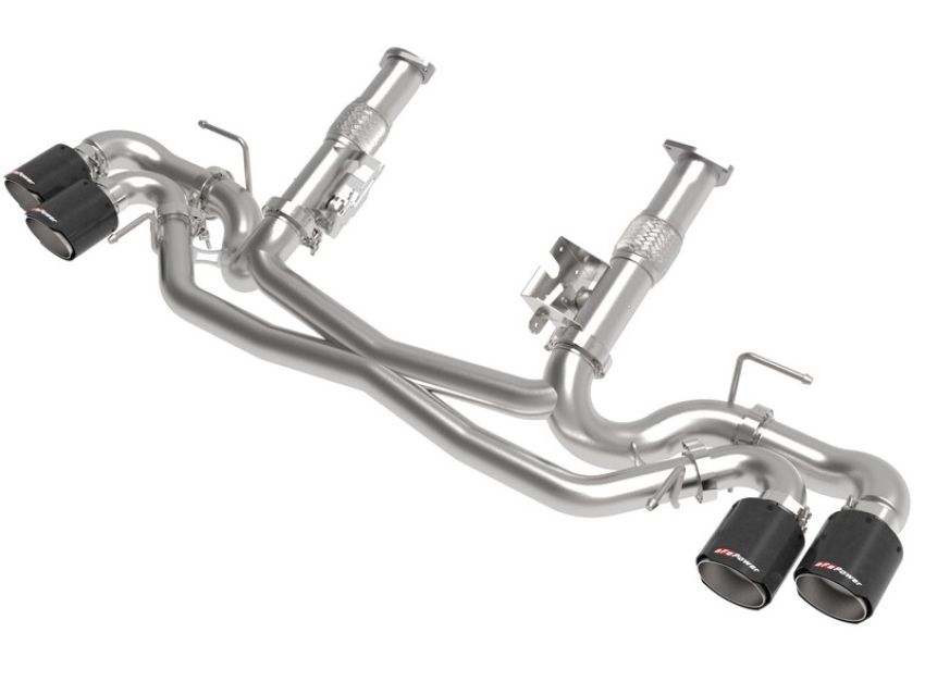 aFe Power 49-34127NM-C MACH Force-Xp Cat-Back Exhaust w/o NPP Exhaust Valve Carbon Tip No Muffler