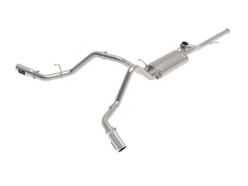 aFe Power 49-34132-P Gemini XV 3 IN 304 Stainless Steel Cat-Back Exhaust System w/ Cut-Out Polished