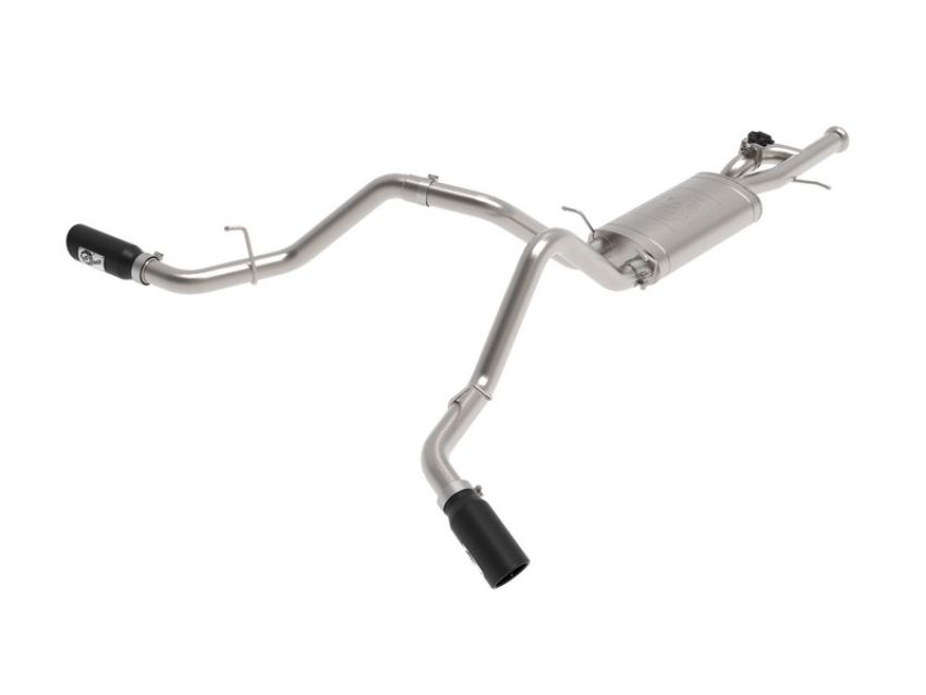 aFe Power 49-34133-B Gemini XV 3 IN 304 Stainless Steel Cat-Back Exhaust System w/ Cut-Out Black