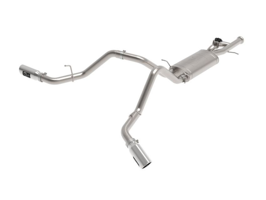 aFe Power 49-34133-P Gemini XV 3 IN 304 Stainless Steel Cat-Back Exhaust System w/ Cut-Out Polished