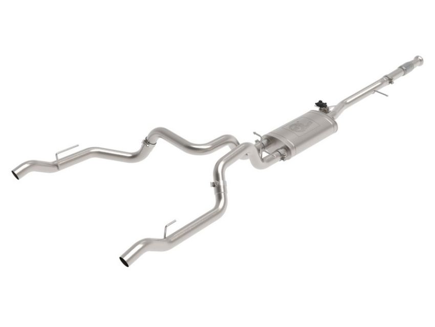 aFe Power 49-34138 Gemini XV 3 IN 304 Stainless Steel Cat-Back Exhaust System w/ Cut-Out