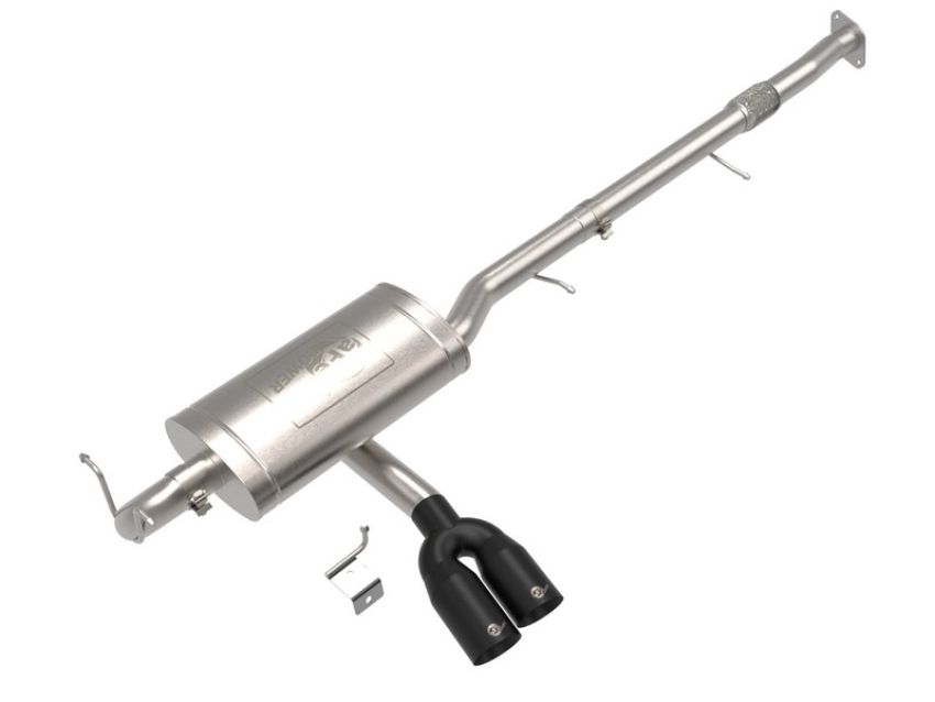 aFe Power 49-34142-B Rebel Series 3 IN 304 Stainless Steel Cat-Back Exhaust System w/Black Tip