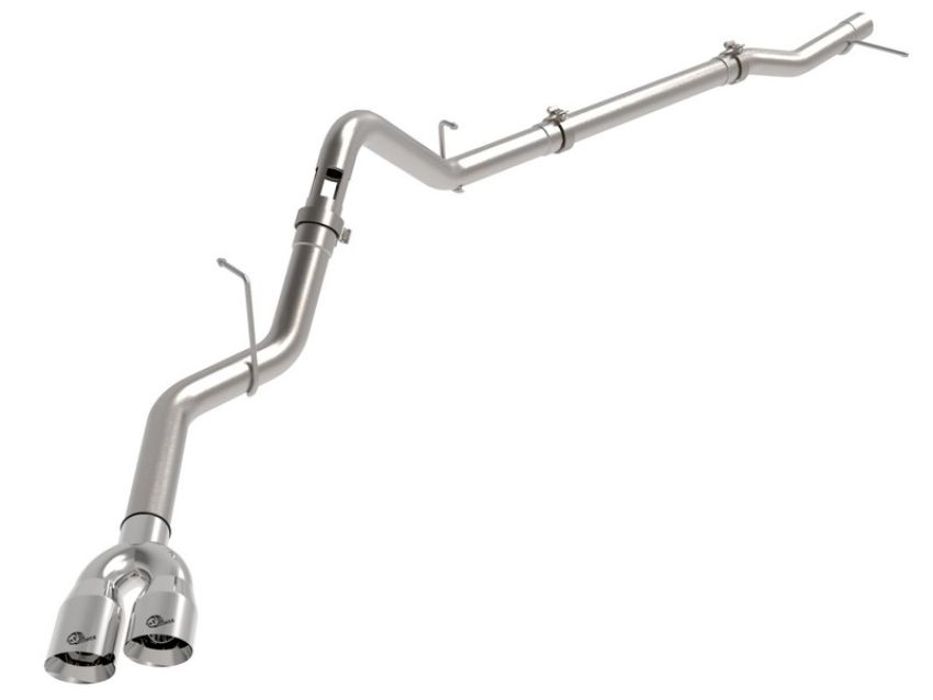aFe Power 49-34145-P Rebel XD Series 3 IN 304 Stainless Steel DPF-Back Exhaust w/Dual Polished Tips