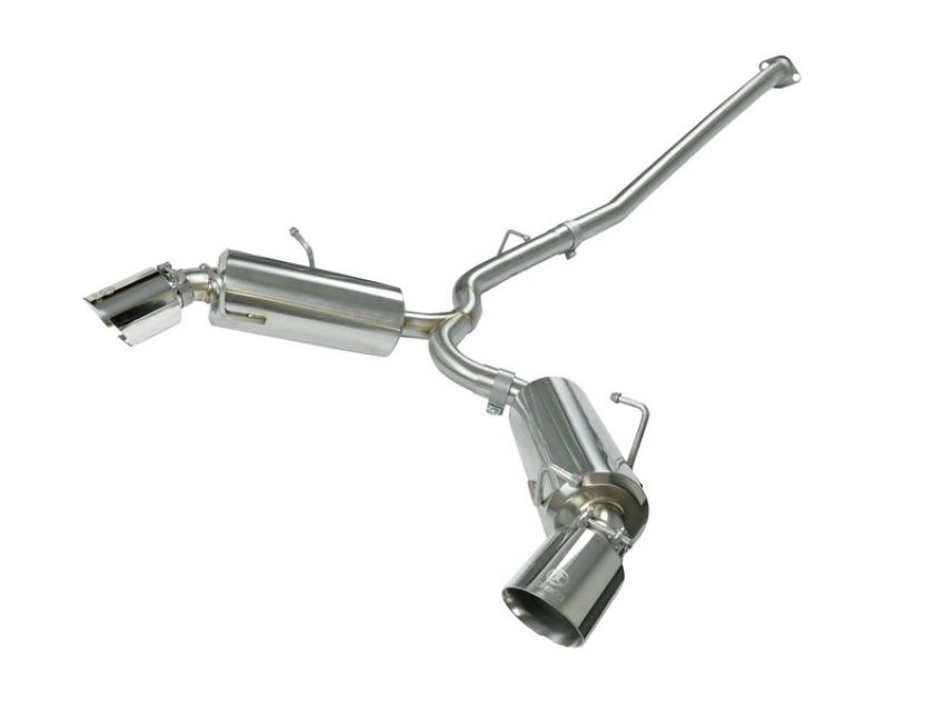aFe Power 49-36023-1P Takeda 2-1/2 IN 304 Stainless Steel Cat-Back Exhaust System w/Polished Tip