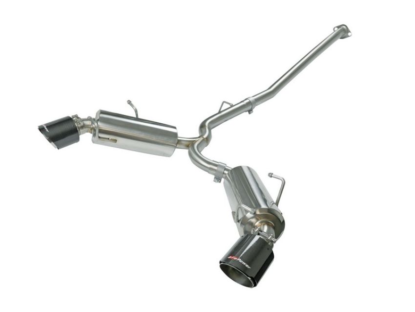 aFe Power 49-36023-C Takeda 2-1/2 IN 304 Stainless Steel Cat-Back Exhaust System w/Carbon Fiber Tip