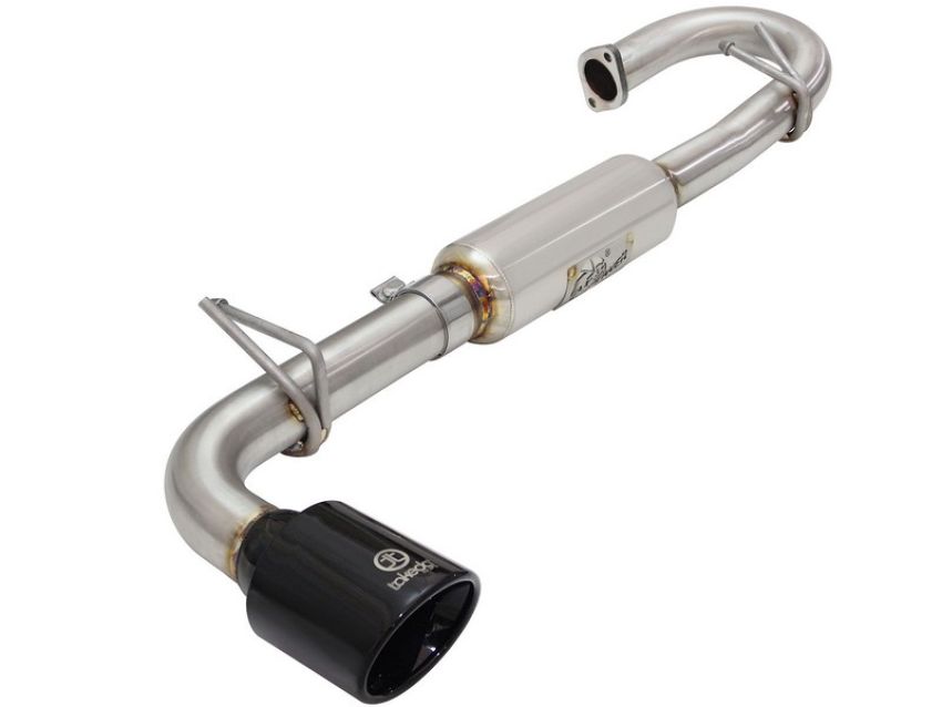 aFe Power 49-36025-B Takeda   2-1/4 to 2-1/2 IN 304 SS Axle-Back Exhaust System w/Black Tip