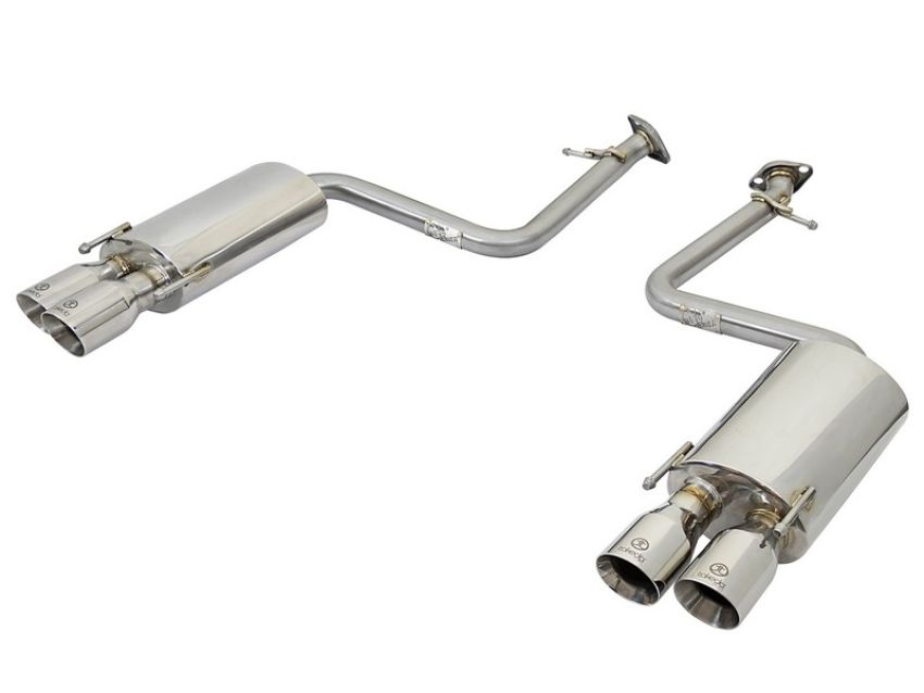 aFe Power 49-36037-P Takeda 2 IN Stainless Steel Axle-Back Exhaust System w/Polished Tips