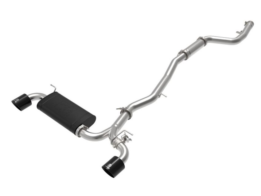 aFe Power 49-36043-B Takeda 3 IN to 2-1/2 IN 304 Stainless Steel Cat-Back Exhaust System w/ Black Tip