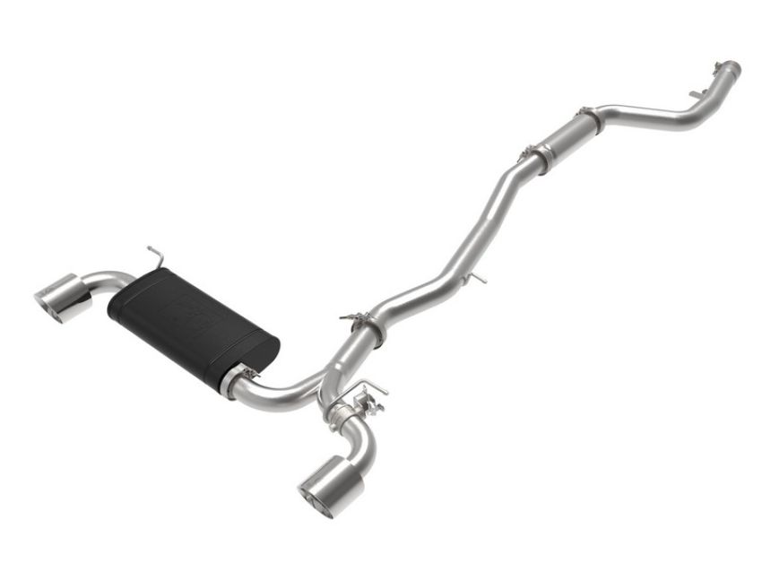 aFe Power 49-36043-P Takeda 3 IN to 2-1/2 IN 304 Stainless Steel Cat-Back Exhaust System w/Polish Tip