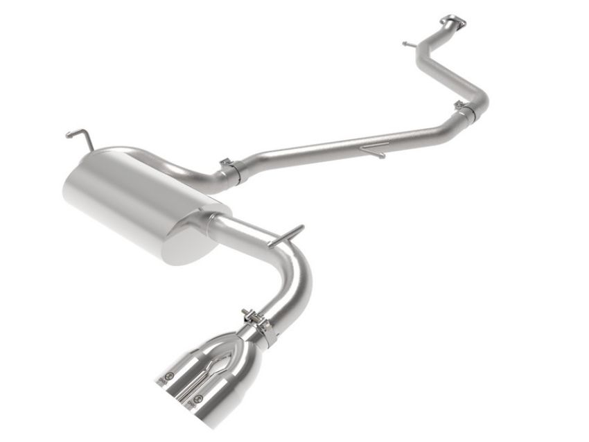aFe Power 49-36044-P Takeda 2 IN to 2-1/2 IN 304 Stainless Steel Cat-Back Exhaust System w/Polish Tip