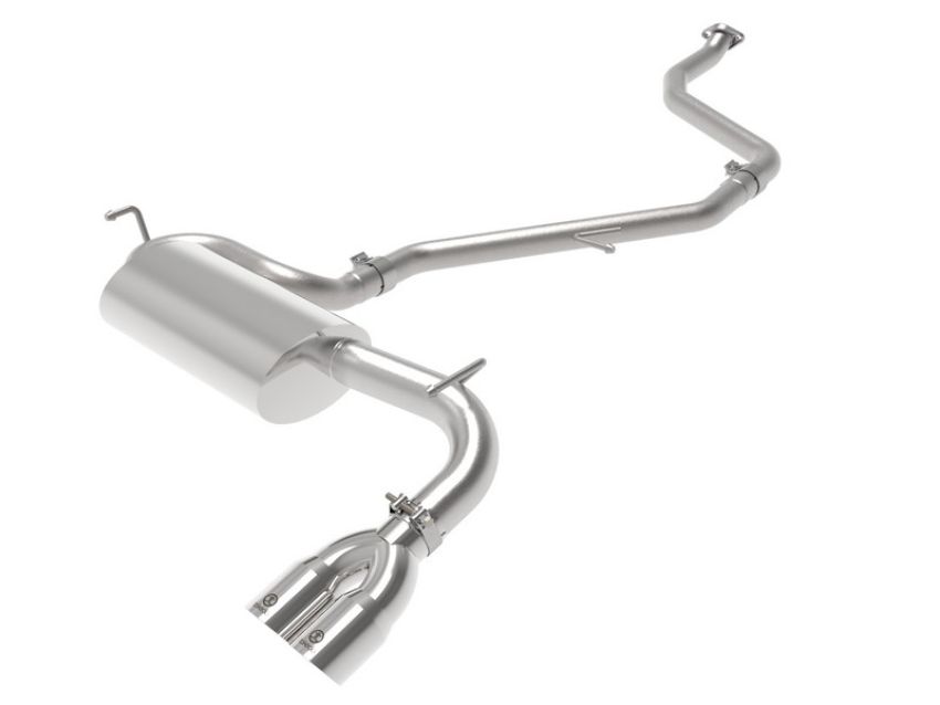 aFe Power 49-36047-P Takeda 2 IN to 2-1/2 IN 304 Stainless Steel Cat-Back Exhaust System w/Polish Tip