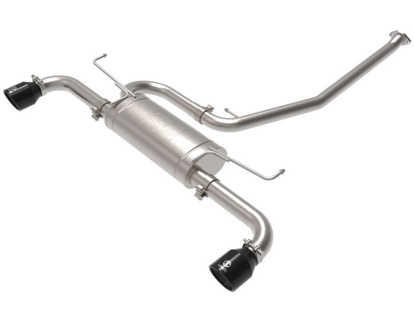 aFe Power 49-36053-B Takeda 2-1/4 IN to 2-1/2 IN 304 Stainless Steel Cat-Back Exhaust w/ Black Tip