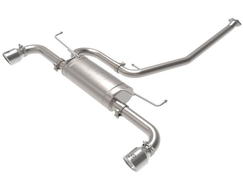 aFe Power 49-36053-P Takeda 2-1/4 IN to 2-1/2 IN 304 Stainless Steel Cat-Back Exhaust w/ Polished Tip