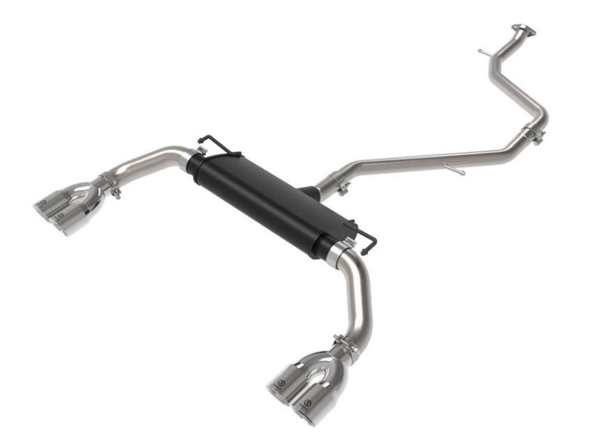 aFe Power 49-36054-P Takeda 2 IN to 2-1/2 IN 304 Stainless Steel Cat-Back Exhaust w/ Polished Tip