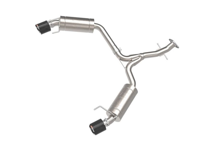 aFe Power 49-36055-C Takeda 2-1/2 IN 304 Stainless Steel Axle-Back Exhaust System Carbon Fiber