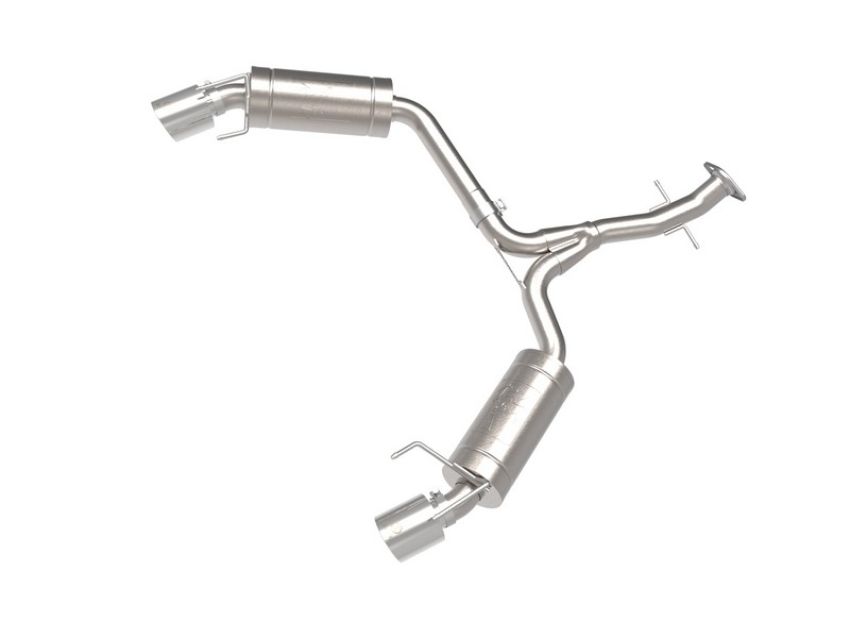 aFe Power 49-36055-P Takeda 2-1/2 IN 304 Stainless Steel Axle-Back Exhaust System w/ Polished Tip