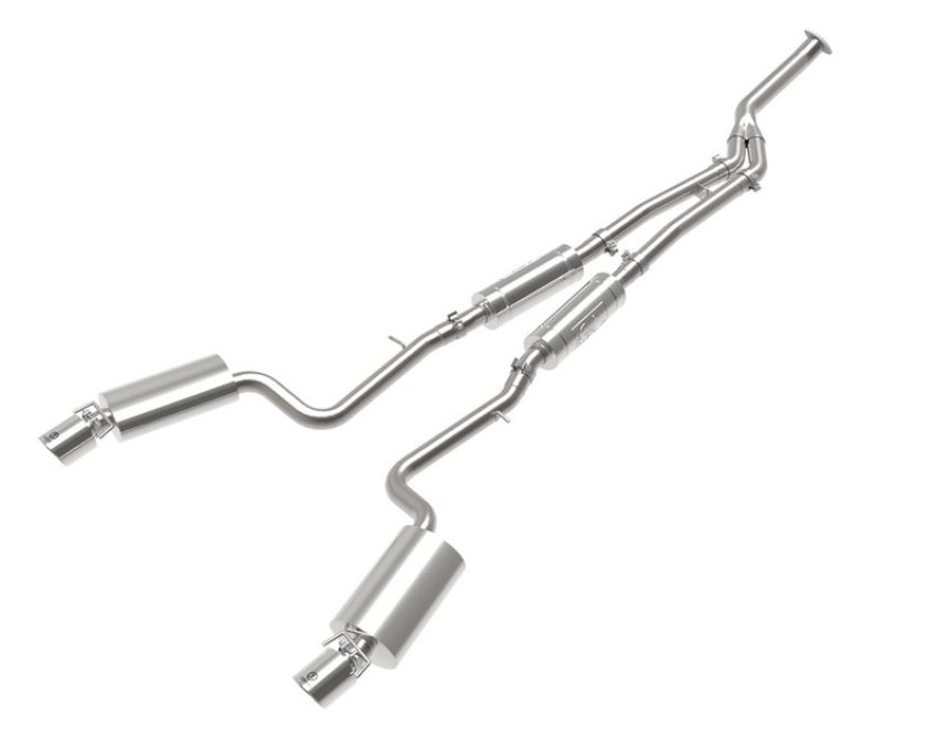 aFe Power 49-36059-P Takeda 3 IN to 2-1/2 IN 304 Stainless Steel Cat-Back Exhaust w/ Polished Tip