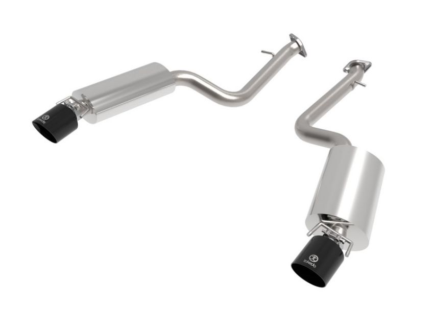 aFe Power 49-36060-B Takeda 2-1/2 IN 304 Stainless Steel Axle-Back Exhaust System w/ Black Tip