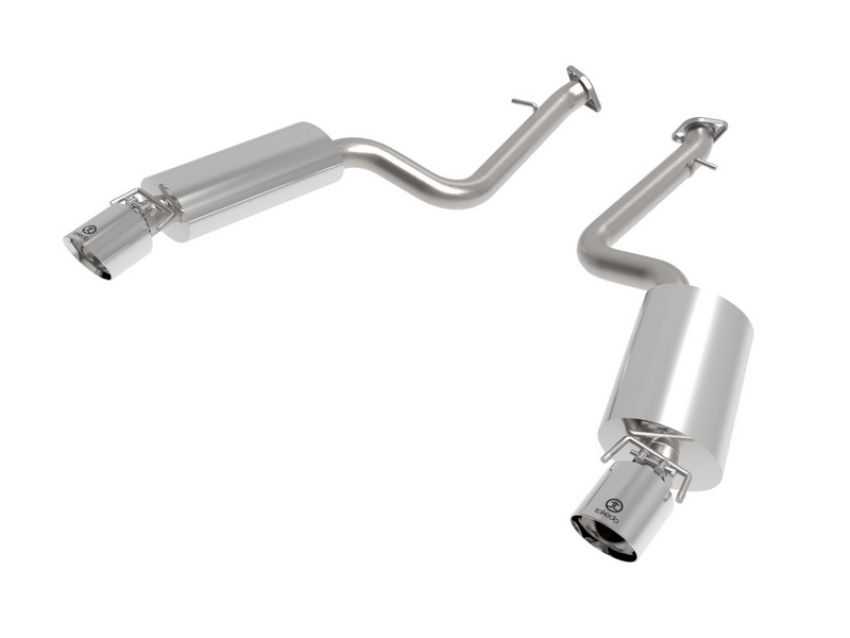 aFe Power 49-36060-P Takeda 2-1/2 IN 304 Stainless Steel Axle-Back Exhaust System w/ Polished Tip