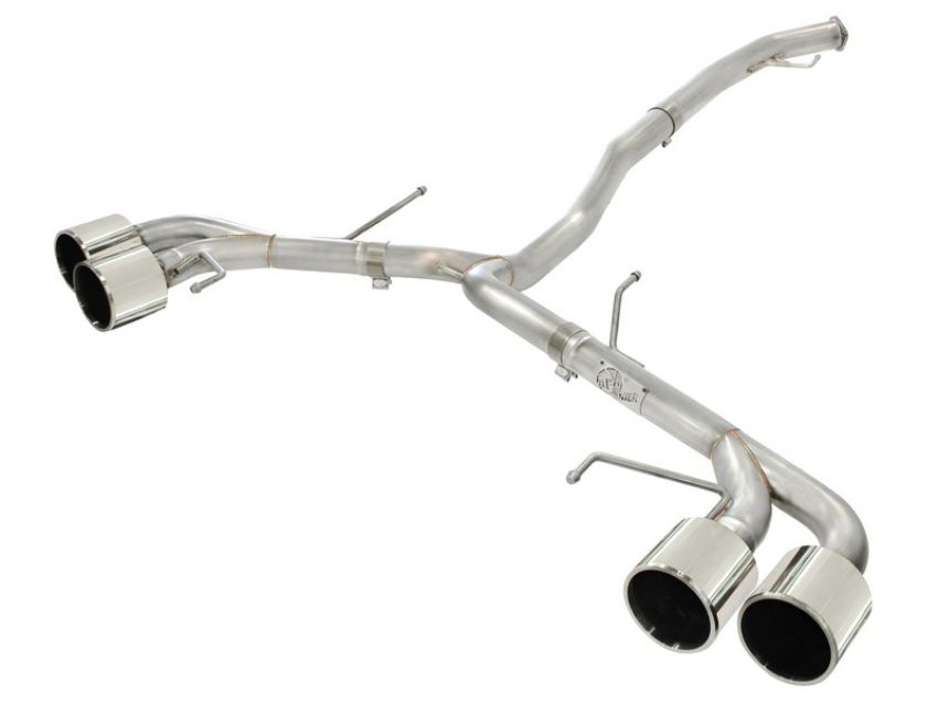 aFe Power 49-36108-P Takeda 3 IN to 2-1/2 IN 304 Stainless Steel Cat-Back Exhaust System w/Polish Tip