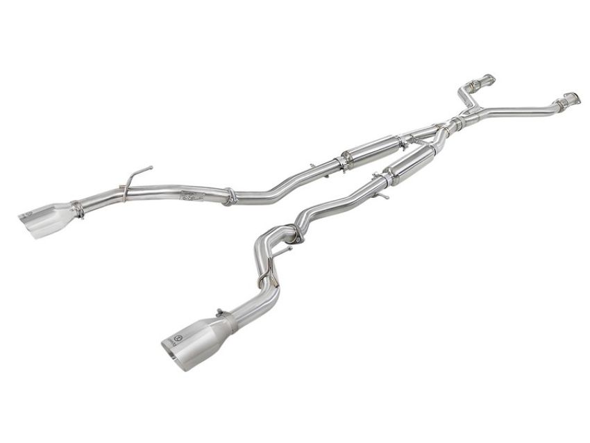 aFe Power 49-36134NM-P Takeda 2-1/2 IN 304 Stainless Steel Cat-Back Exhaust System w/ Polished Tip