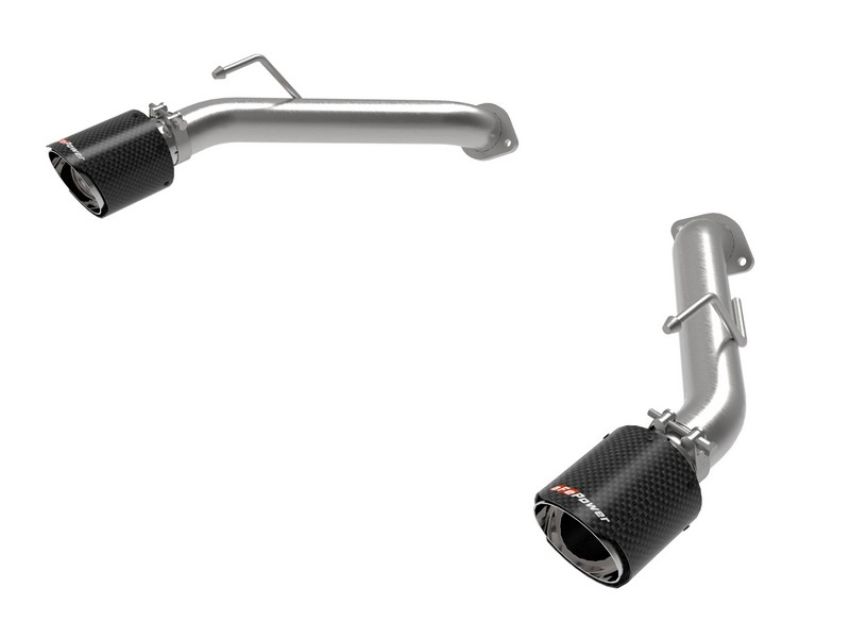 aFe Power 49-36137-C Takeda 2-1/2 IN 304 Stainless Steel Axle-Back Exhaust System w/ Carbon Fiber Tip