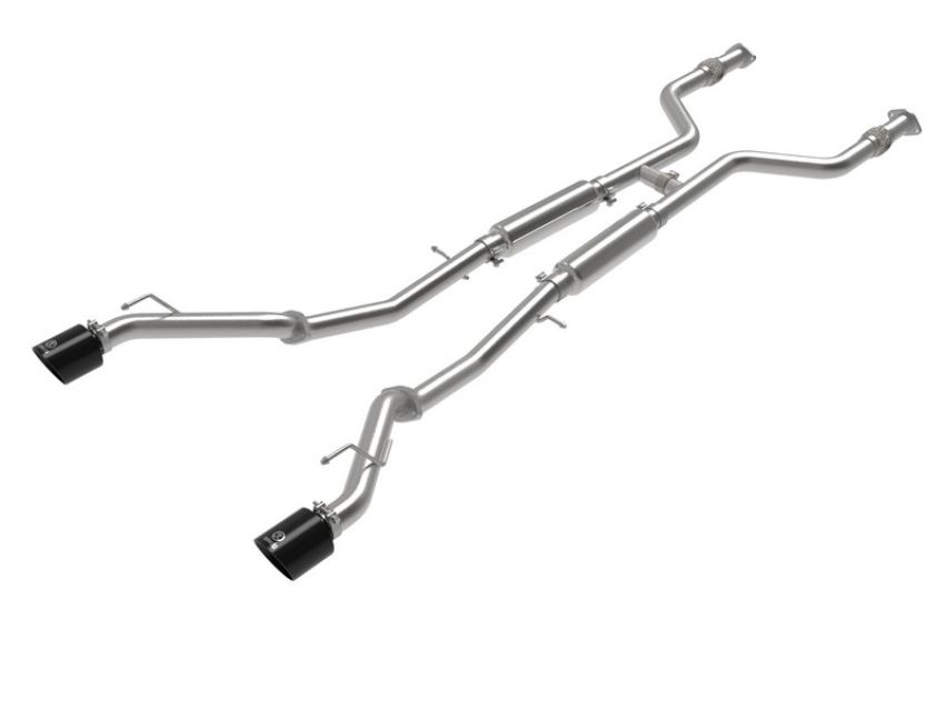aFe Power 49-36138-B Takeda 2-1/2 IN 304 Stainless Steel Cat-Back Exhaust System w/ Black Tips