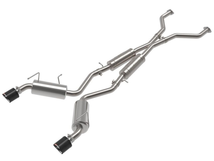 aFe Power 49-36139-C Takeda 2-1/2 IN 304 Stainless Steel Cat-Back Exhaust w/ Resonator and Carbon Tip