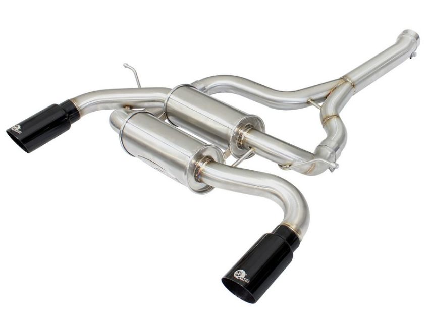 aFe Power 49-36325-B MACH Force-Xp 2-1/2 IN 304 Stainless Steel Axle-Back Exhaust w/Black Tip