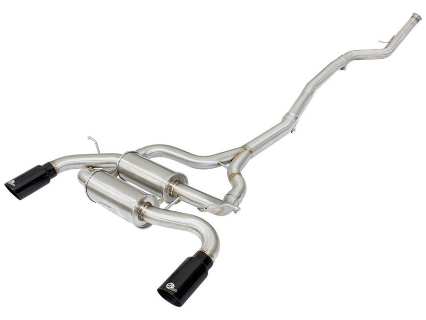 aFe Power 49-36326-B MACH Force-Xp 2-1/2 IN 304 Stainless Steel Cat-Back Exhaust w/Black Tip