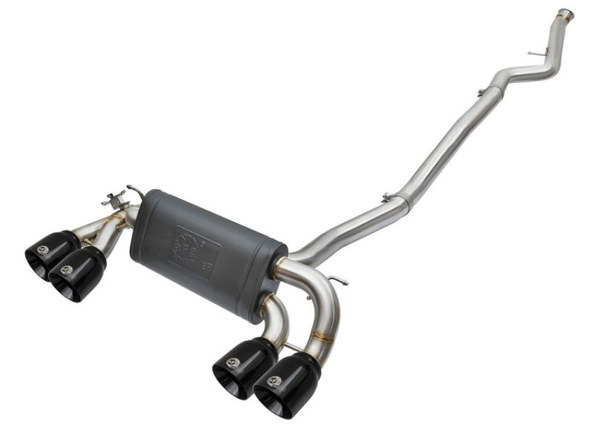 aFe Power 49-36330-1B MACH Force-Xp 3 to 2-1/2 IN 304 Stainless Steel Cat-Back Exhaust w/ Black Tip