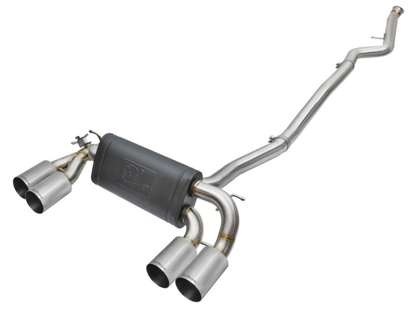 aFe Power 49-36330-1P MACH Force-Xp 3 to 2-1/2 IN 304 Stainless Steel Cat-Back Exhaust w/ Polished Tip