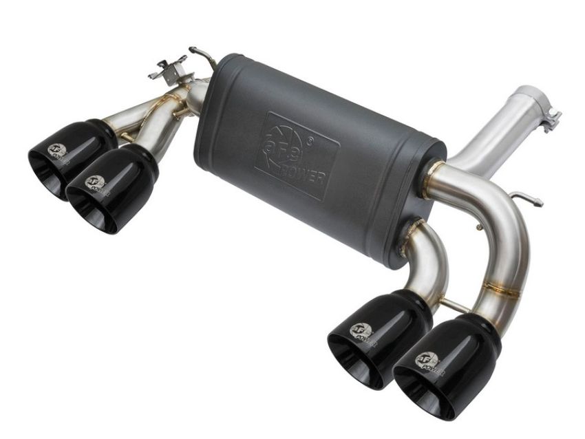 aFe Power 49-36333-B MACH Force-Xp 3 to 2-1/2in Stainless Steel Axle-Back Exhaust System w/Black Tip