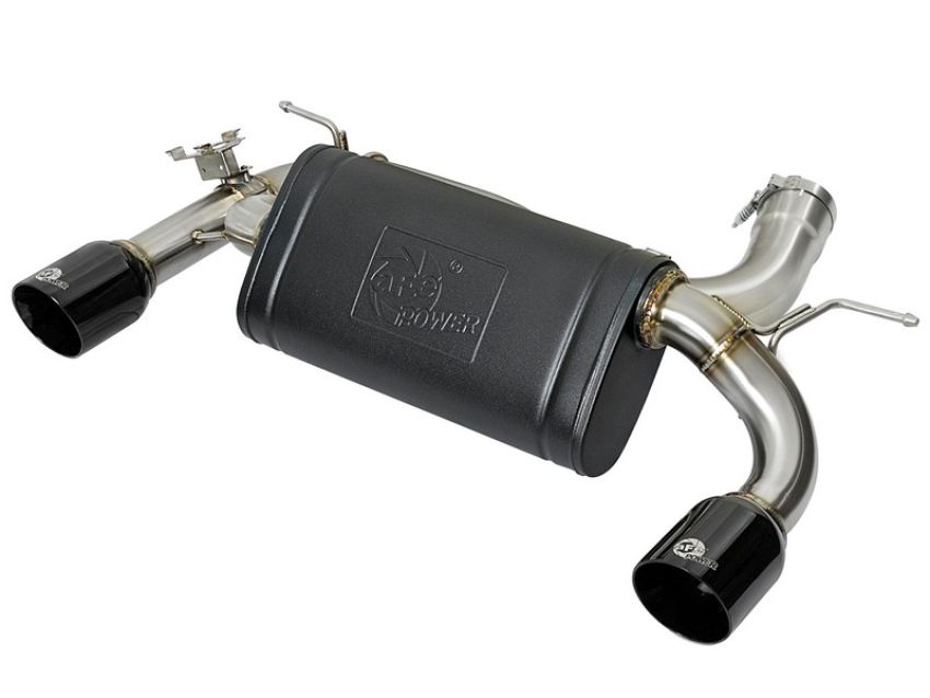 aFe Power 49-36335-B MACH Force-Xp Axle-Back Stainless Steel Exhaust System w/Black Tip
