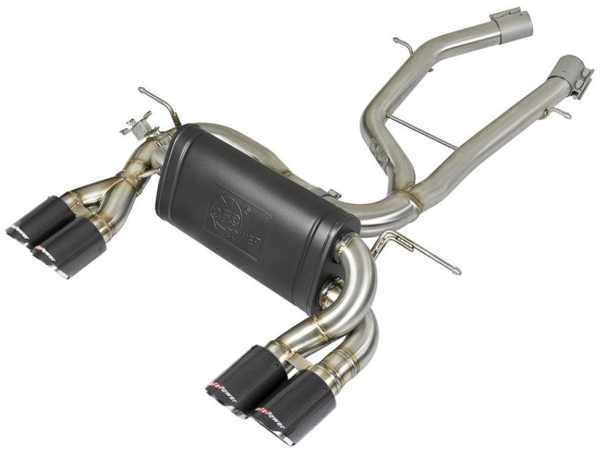 aFe Power 49-36338-1C MACH Force-Xp 2-1/2in Stainless Steel Axle Back Exhaust w/ Carbon Fiber Tips