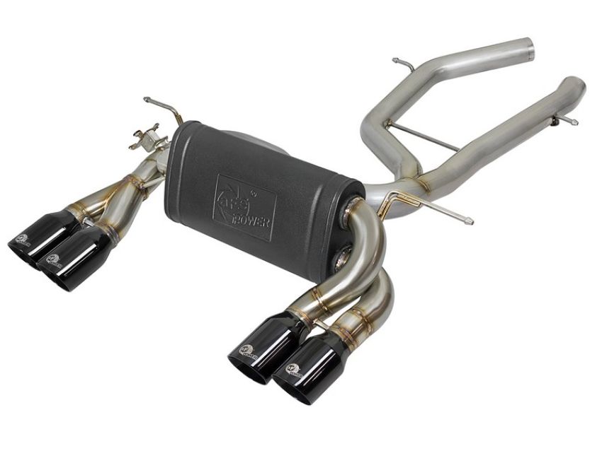 aFe Power 49-36338-B MACH Force-Xp 2-1/2in Stainless Steel Axle Back Exhaust System w/ Black Tips